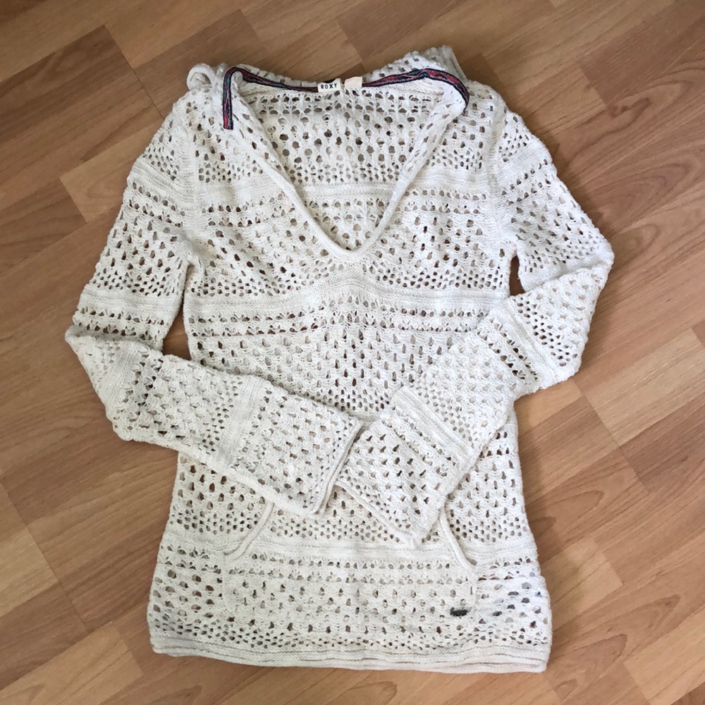 Roxy Open Weave Hoodie